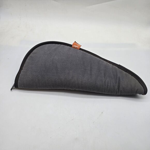 Vintage Brauer Bros. Moose Brand Soft Handgun Case Zip Up Gray PistolzSOLD ON EB - Picture 2 of 7